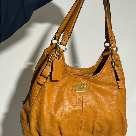 Coach Handbags - Coach Madison Maggie Hobo Leather Bag